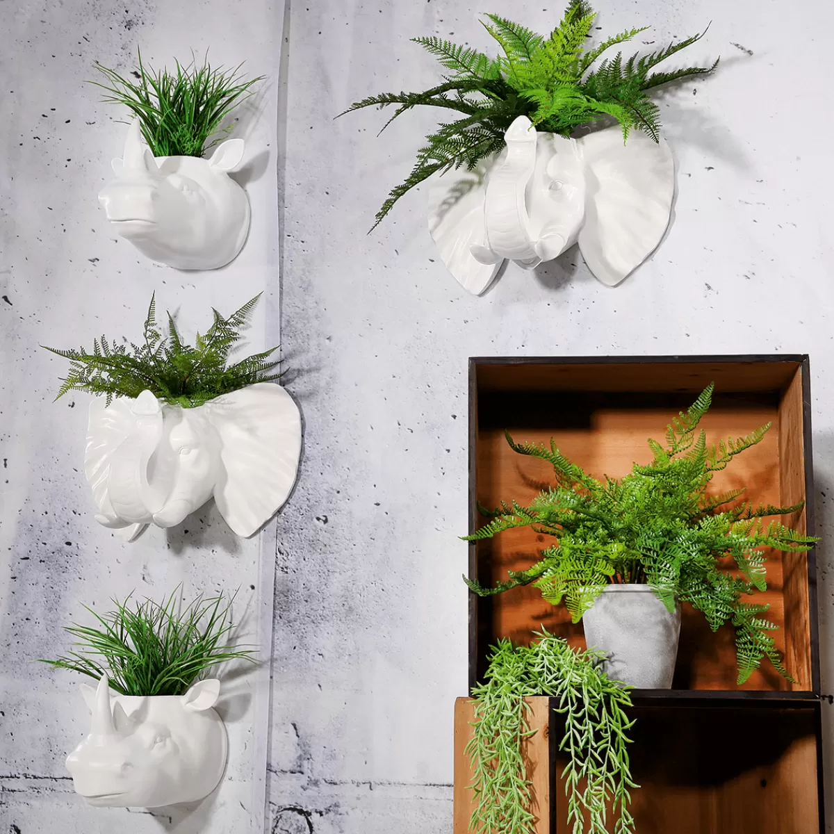 pot_de_fleurs_rhinocros_20_x_24_cm_blanc_6.webp DecoWoerner Pot De Fleurs Rhinocéros 20 X 24 Cm