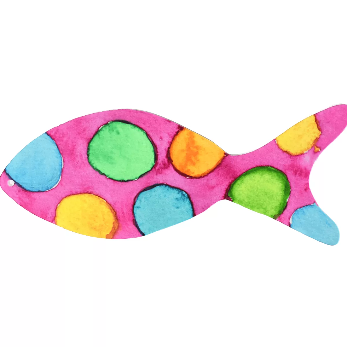 DecoWoerner Présentoir à Poissons, Rose, Points s, 32 X 13 Cm