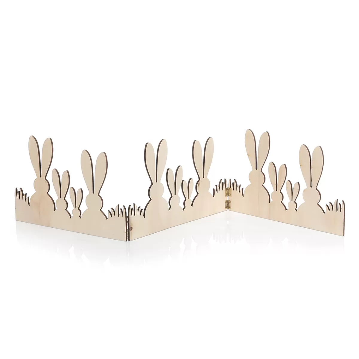 DecoWoerner Présentoir Décoratif En Bois Clôture Décorative Lapin 80 Cm