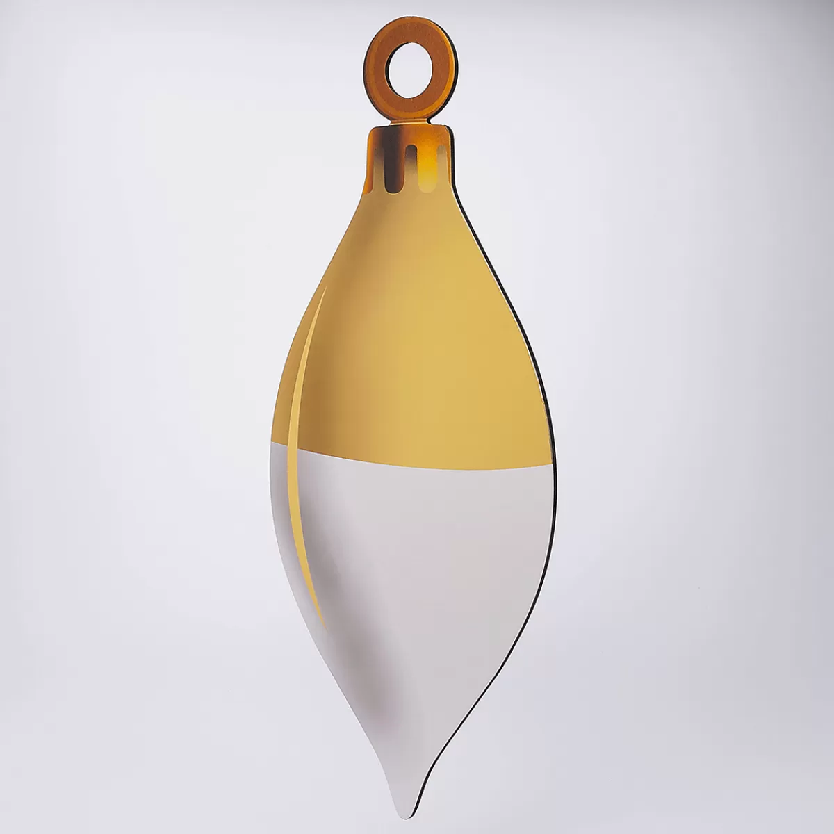 DecoWoerner Présentoir De Boules De Noël En Forme De Gouttes 25 X 56 Cm Doré