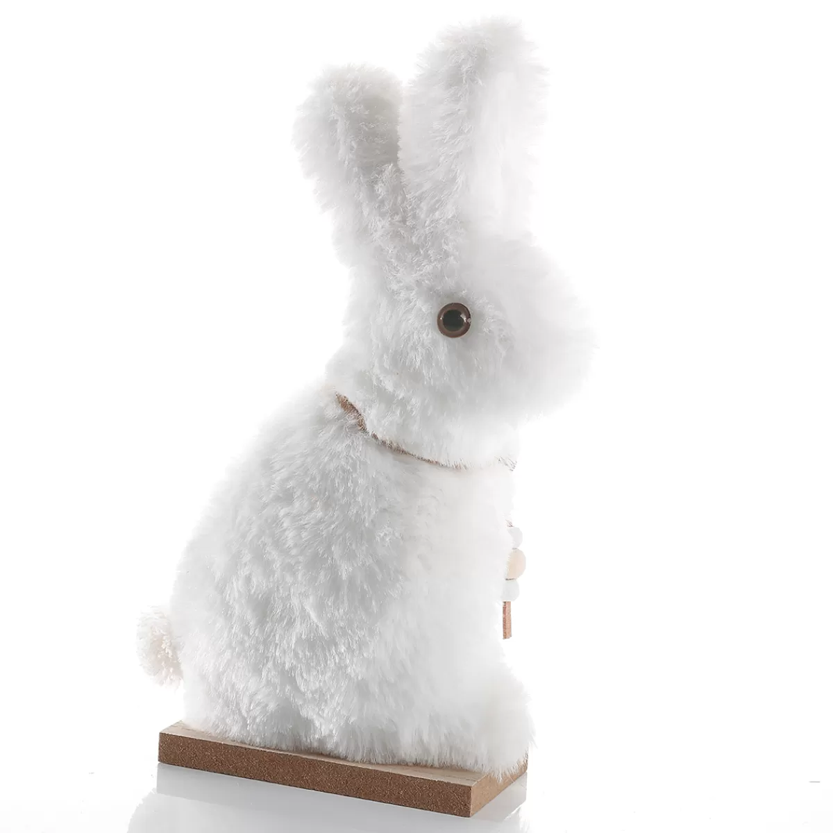 DecoWoerner Présentoir De Lapin En Peluche Décoratif, , 21 Cm De Haut