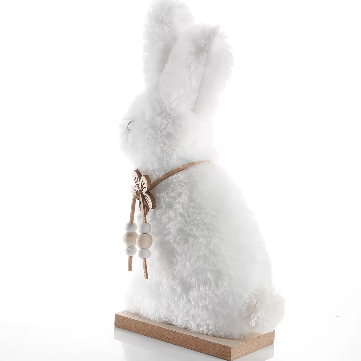 DecoWoerner Présentoir De Lapin En Peluche Décoratif, , 21 Cm De Haut