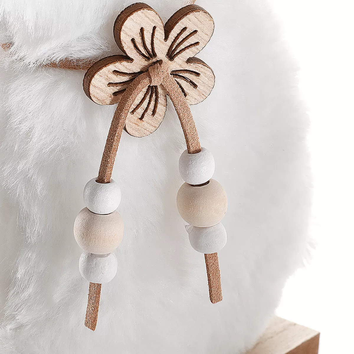 DecoWoerner Présentoir De Lapin En Peluche Décoratif, , 21 Cm De Haut