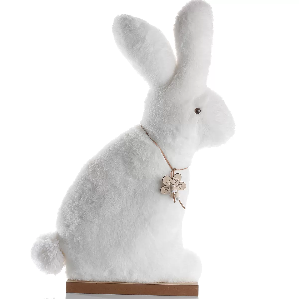prsentoir_de_lapin_en_peluche_dcoratif_blanc_57_cm_de_haut_3.webp DecoWoerner Présentoir De Lapin En Peluche Décoratif, , 57 Cm De Haut