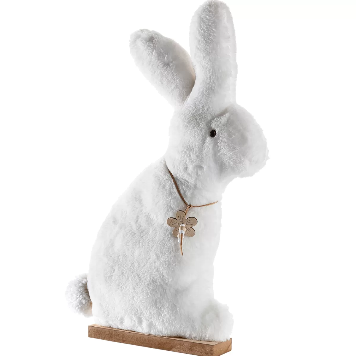 prsentoir_de_lapin_en_peluche_dcoratif_blanc_57_cm_de_haut_6.webp DecoWoerner Présentoir De Lapin En Peluche Décoratif, , 57 Cm De Haut