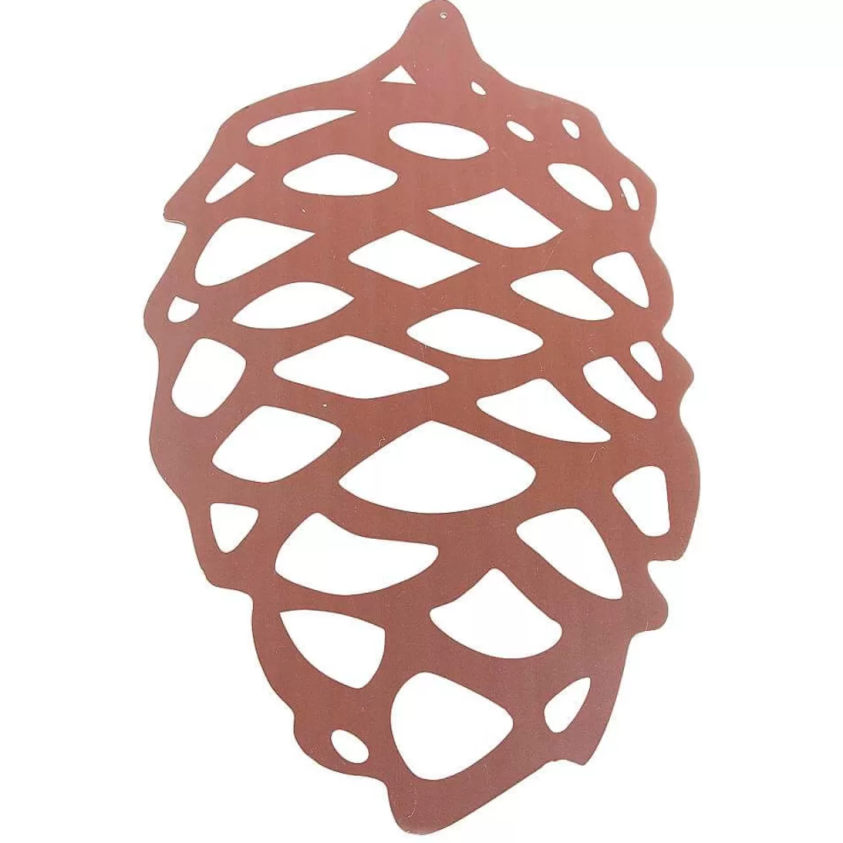 DecoWoerner Présentoir En Bois Pommes De Pin 43 X 70 Cm