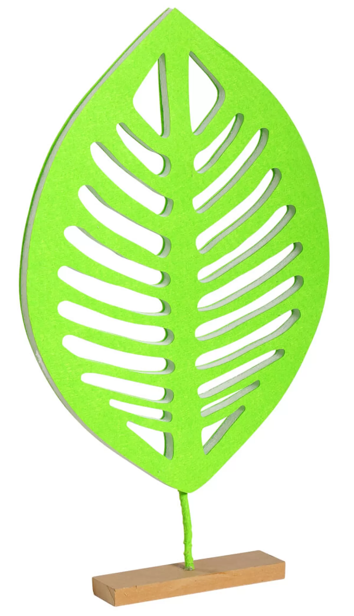 prsentoir_feuille_vert_clair_haut_60_cm_4.webp DecoWoerner Présentoir Feuille Clair, Haut. 60 Cm