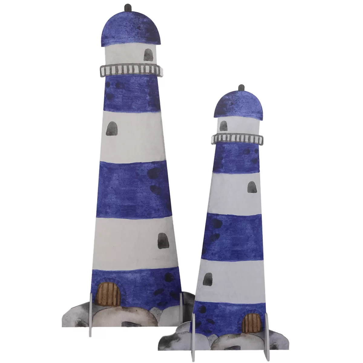 prsentoir_phare_bleu_et_blanc_59_x_120_cm_4.webp DecoWoerner Présentoir Phare Et Blanc 59 X 120 Cm