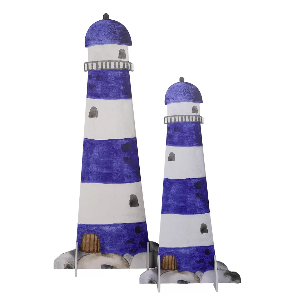 prsentoir_phare_bleu_et_blanc_59_x_120_cm_5.webp DecoWoerner Présentoir Phare Et Blanc 59 X 120 Cm