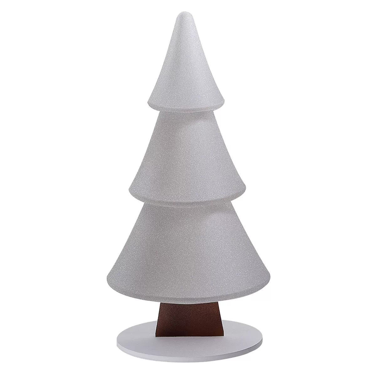 DecoWoerner Présentoir Sapin Des Neiges Avec Paillettes 34 X 69 Cm Argent