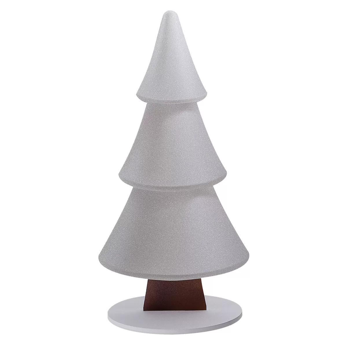 DecoWoerner Présentoir Sapin Des Neiges Avec Paillettes 49 X 99 Cm Argent