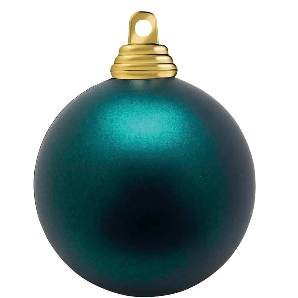 DecoWoerner Pétrole, Boule De Noël Matte En Plastique Ignifugé, 20 Cm Ø - Par Pièce