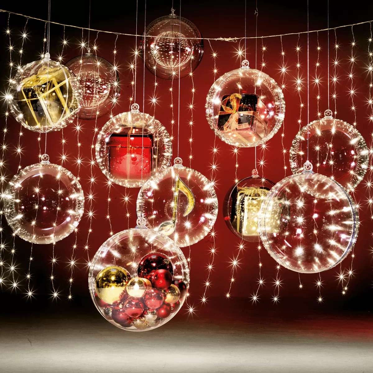 DecoWoerner Rideau Lumineux En Fil De Fer LED Pour L'ext., 300 X 200 Cm