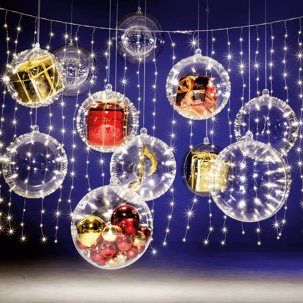 DecoWoerner Rideau Lumineux En Fil De Fer LED Pour L'ext., 300 X 200 Cm