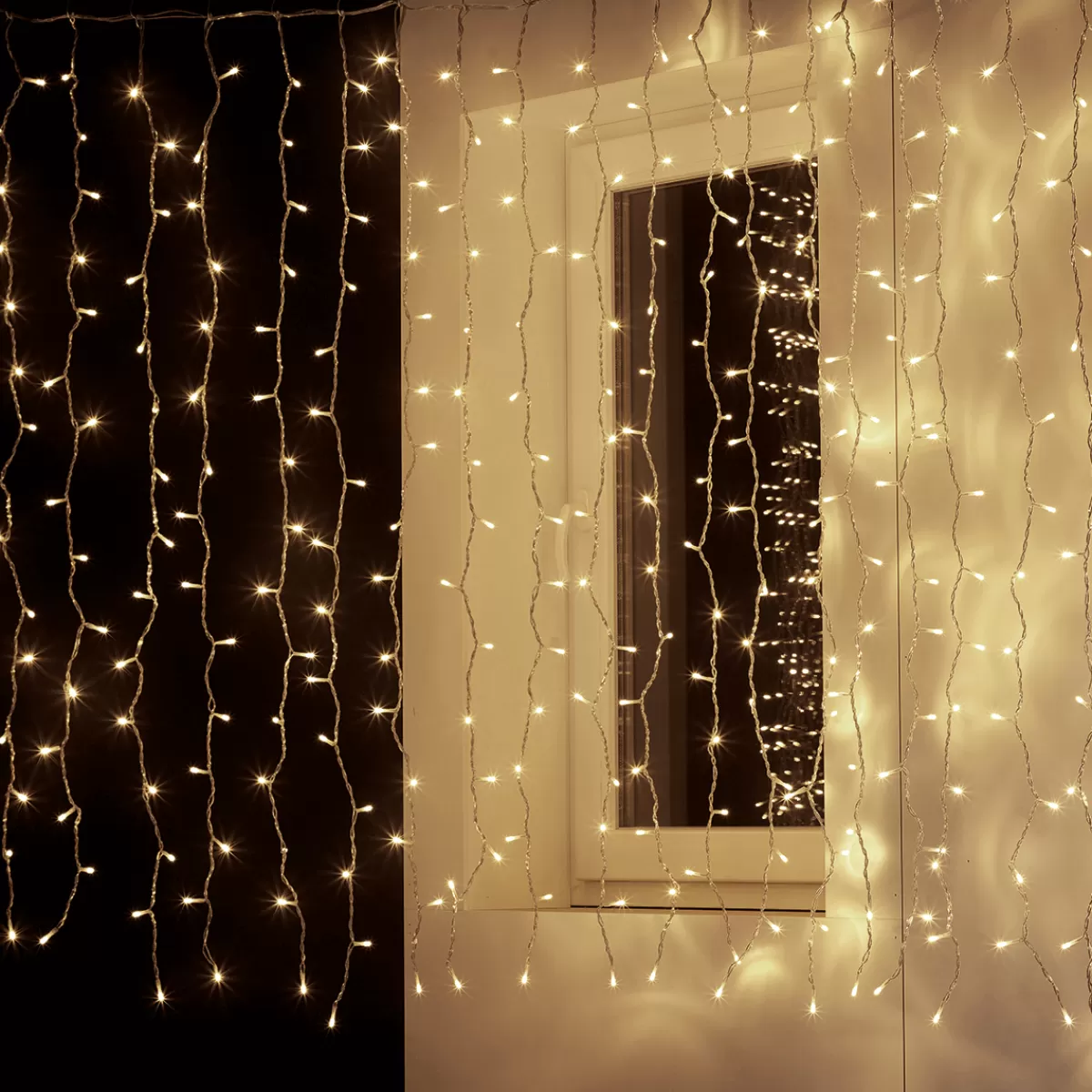 DecoWoerner Rideau Lumineux Professionnel à LED Système IP20, 600 LED, 300 X 200 Cm, Sans Cable