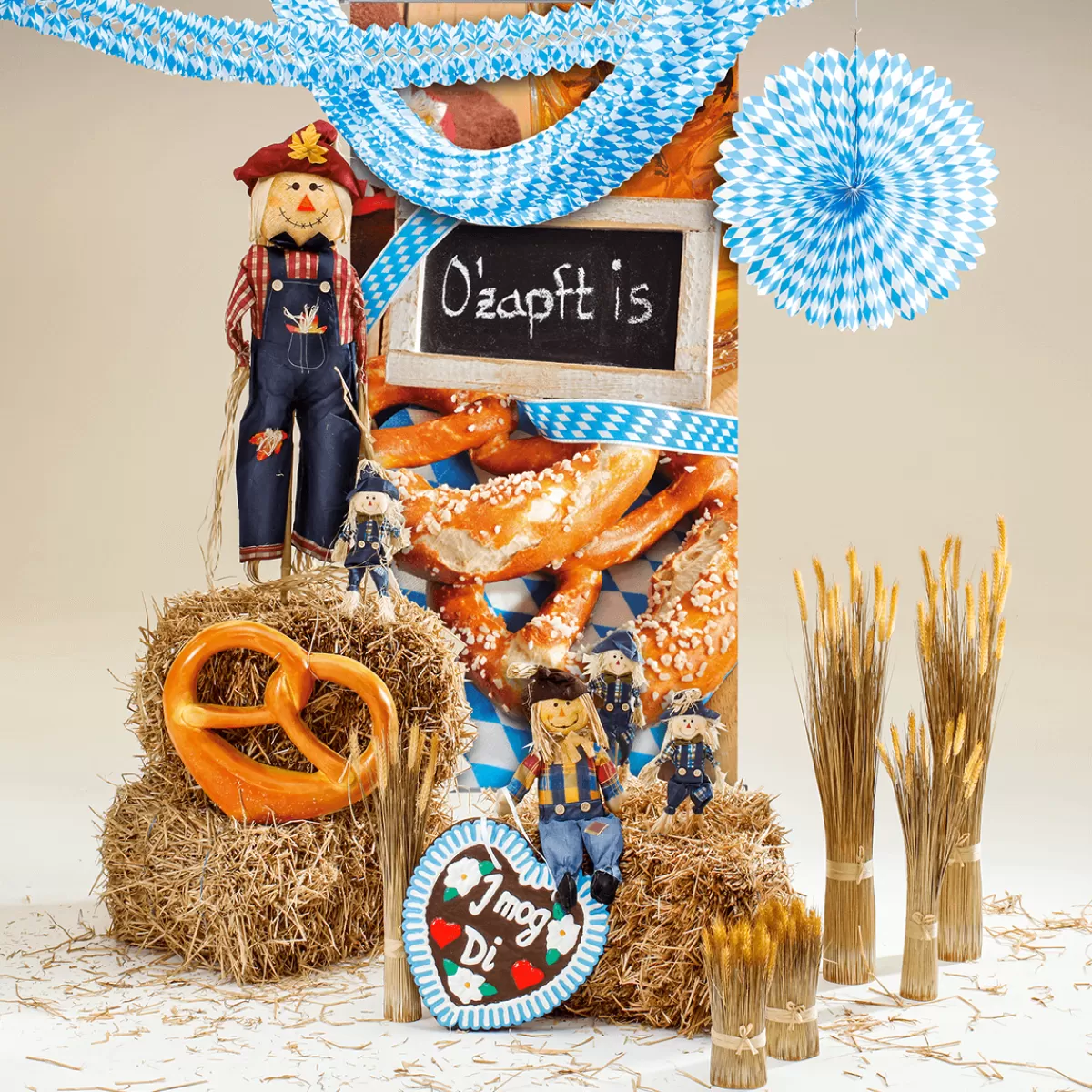 DecoWoerner Rosette De Papier Éventail Décoratif 75 Cm Ø Blanc