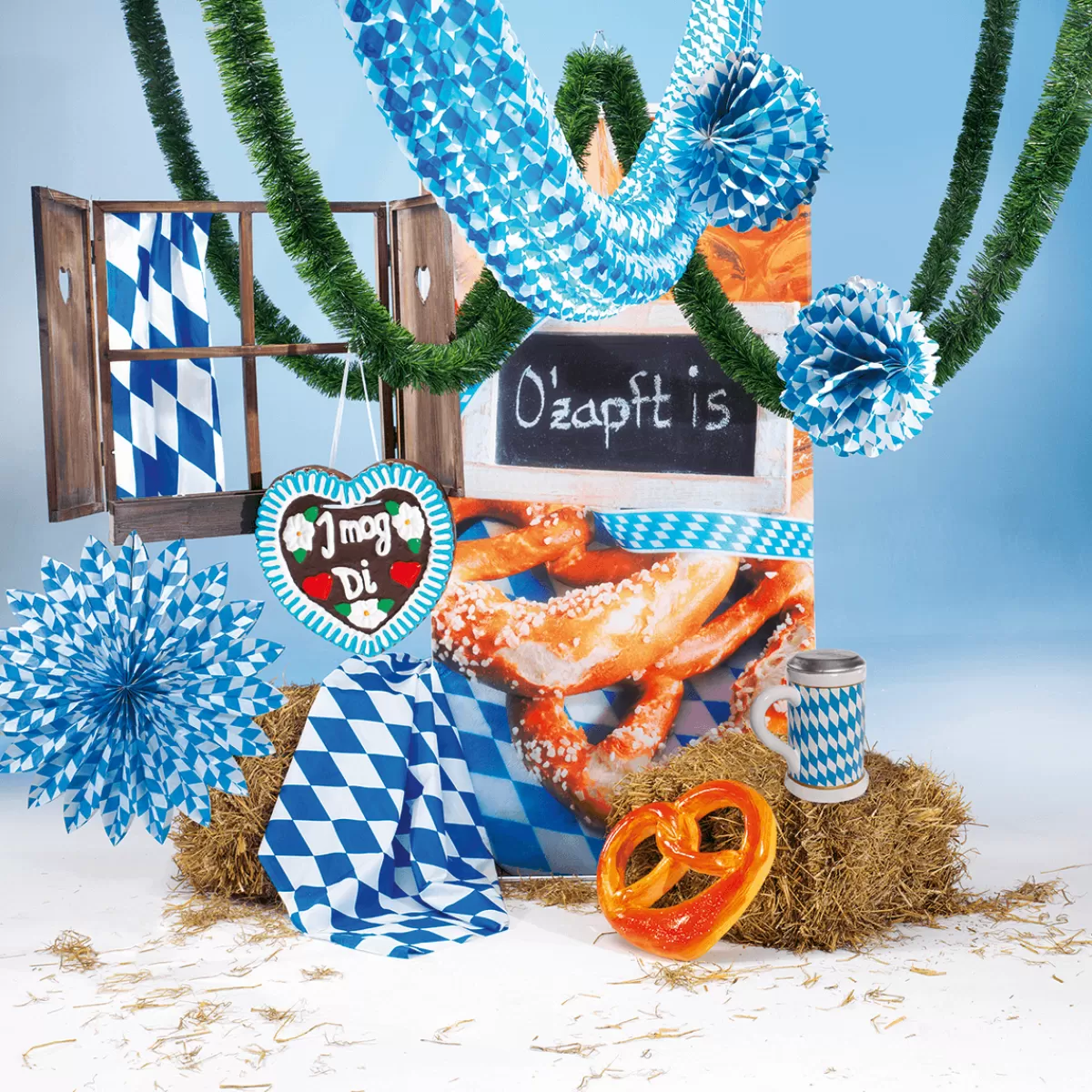 DecoWoerner Rosette De Papier Éventail Décoratif 75 Cm Ø Blanc