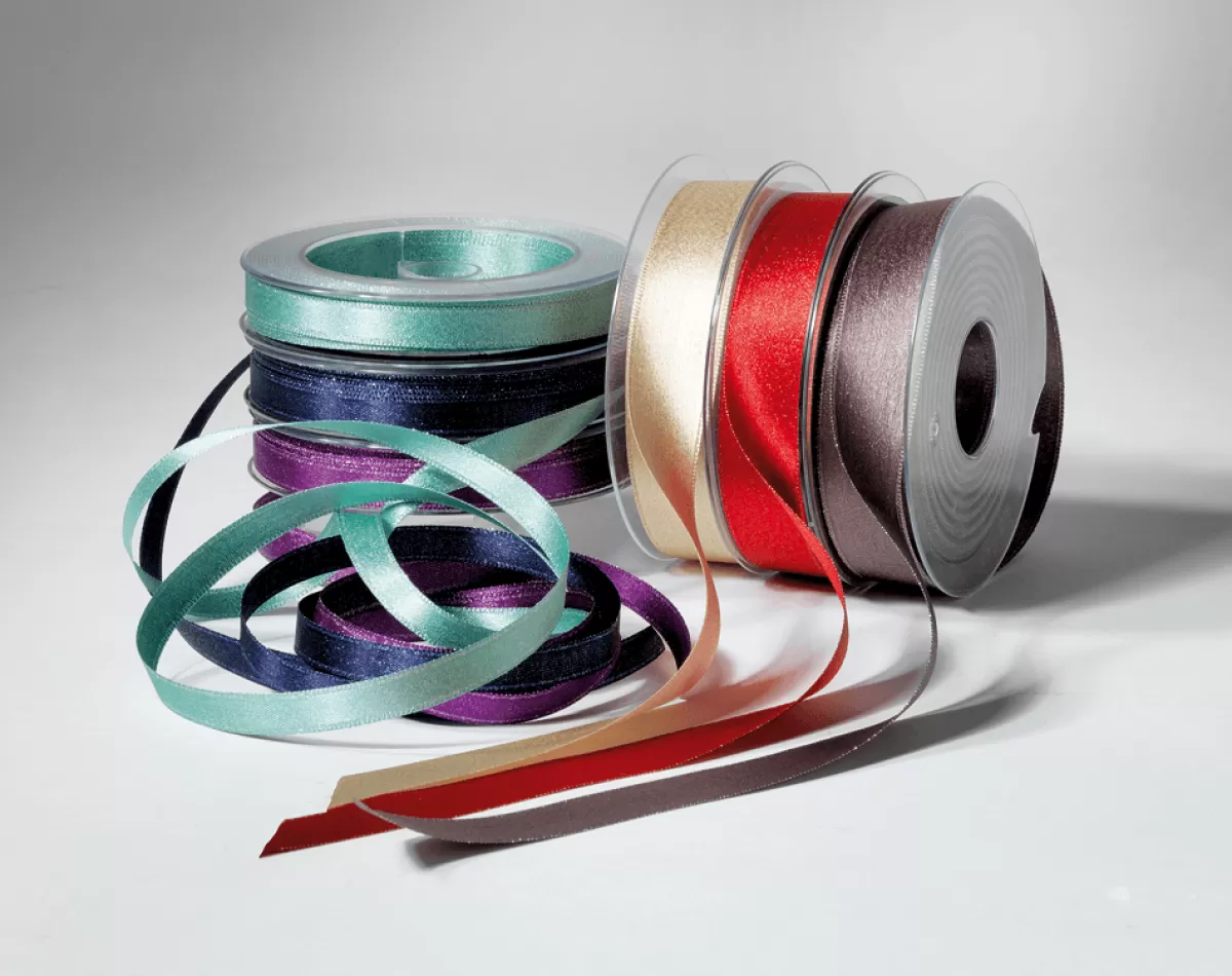 DecoWoerner Ruban De Satin à Paillettes, 25 Mm, 20 M, Menthe