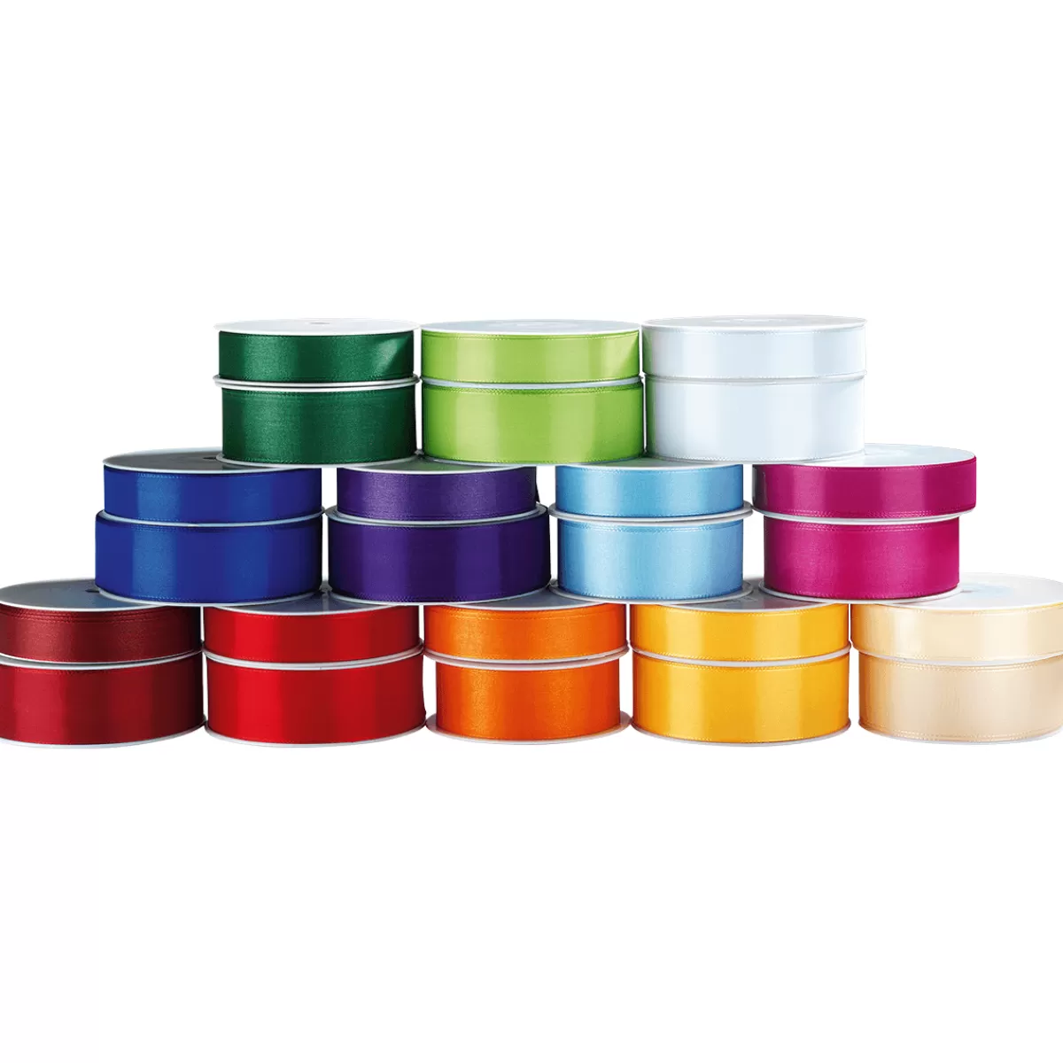 DecoWoerner Ruban De Taffetas Avec Lisière Tissée 25 Mm, 50 M,