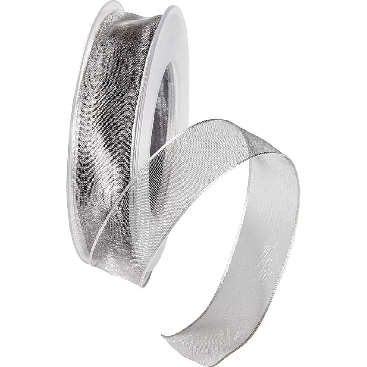 DecoWoerner Ruban En Crêpe De Chine Avec Fil De Fer é Larg. 25 Mm