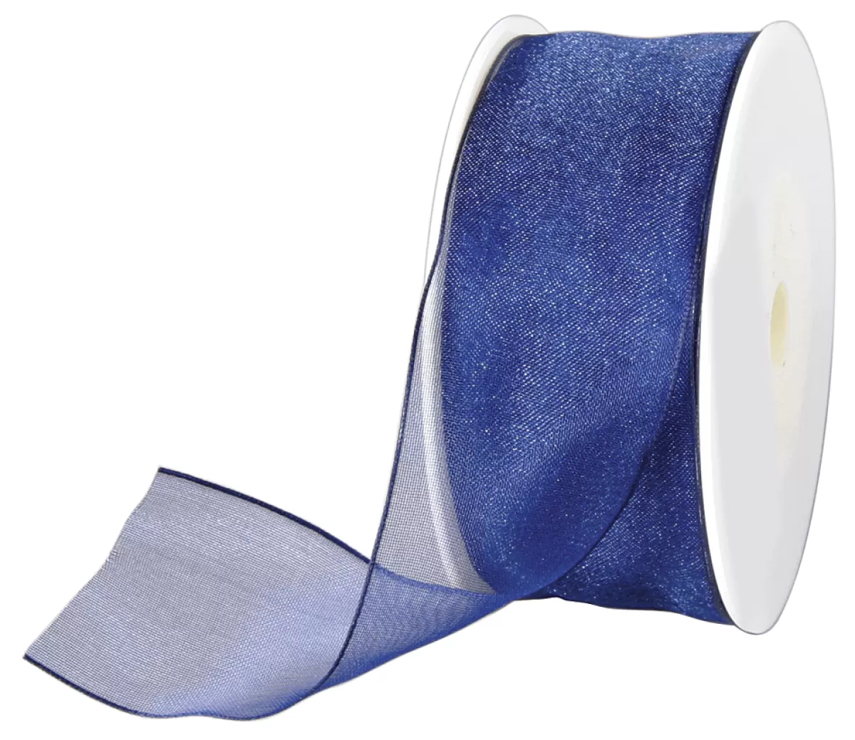 DecoWoerner Ruban En Crêpe De Chine Avec Fil De Fer Foncé Larg. 40 Mm