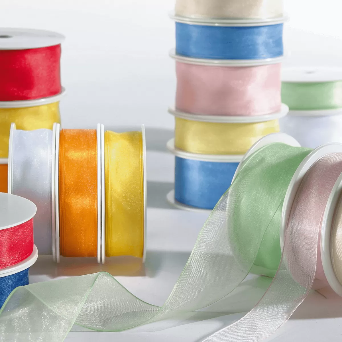 DecoWoerner Ruban En Crêpe De Chine Bordeaux Larg. 25 Mm