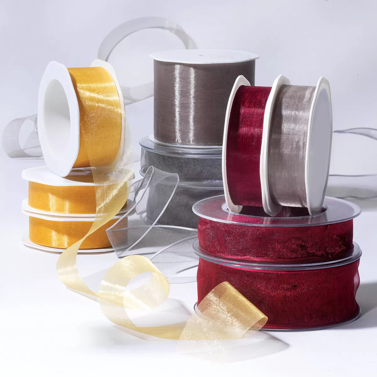 ruban_en_crpe_de_chine_larg_38_mm_vert_printanier_8.webp DecoWoerner Ruban En Crêpe De Chine, Larg. 38 Mm, Printanier