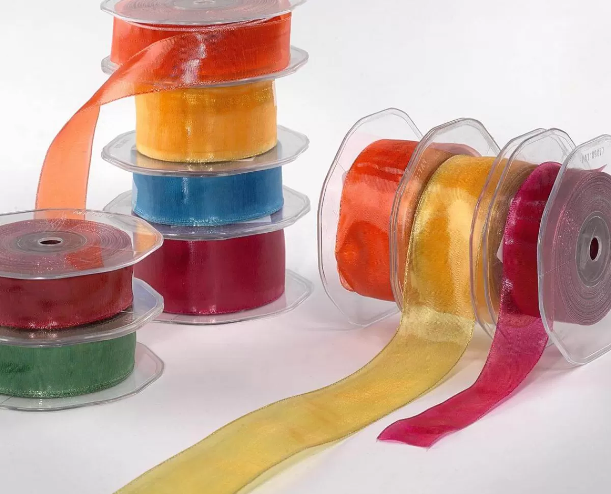 DecoWoerner Ruban En Crêpe De Chine Larg. 25 Mm