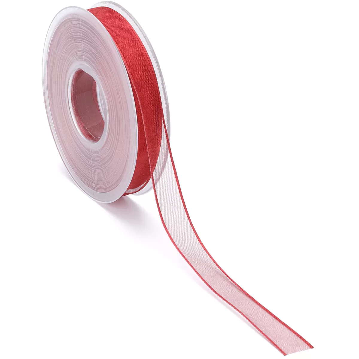 DecoWoerner Ruban Mousseline Avec Lisière Renforcée 15 Mm De Large, 20 M