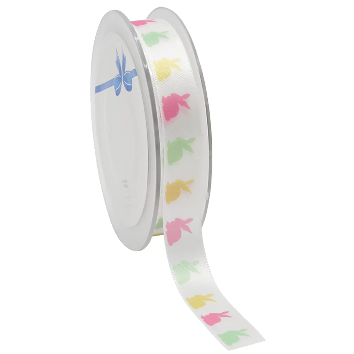 DecoWoerner Ruban Satin Lapin De Pâques 15 Mm X 25 M