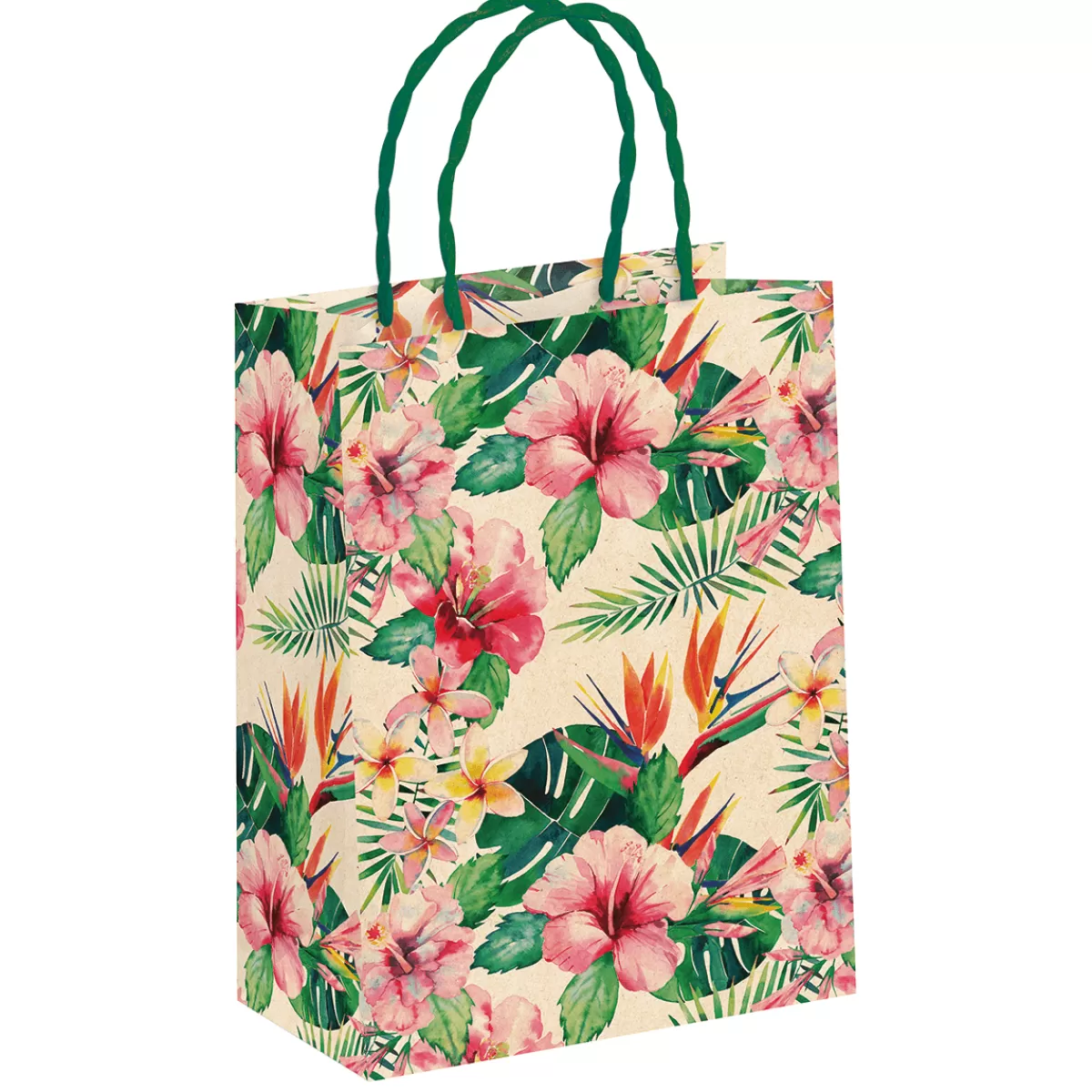 DecoWoerner Sac Cadeau "Tropic" 18 X 24 X 8 Cm 10 Pièces