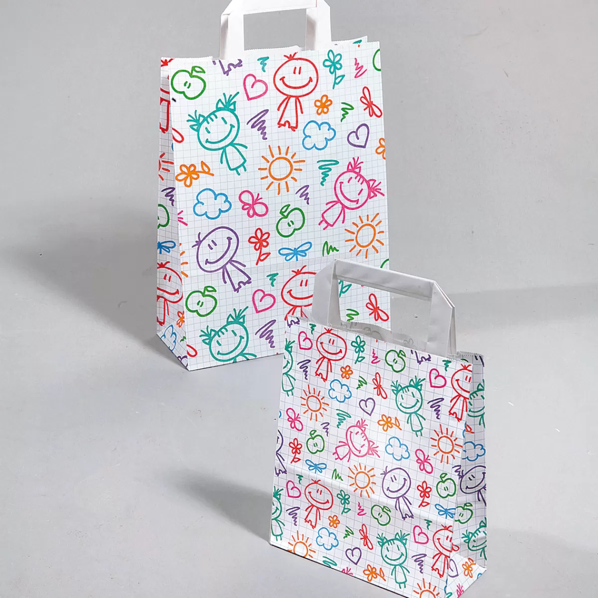 DecoWoerner Sac En Papier "Happy", 26 X 35 X 11 Cm