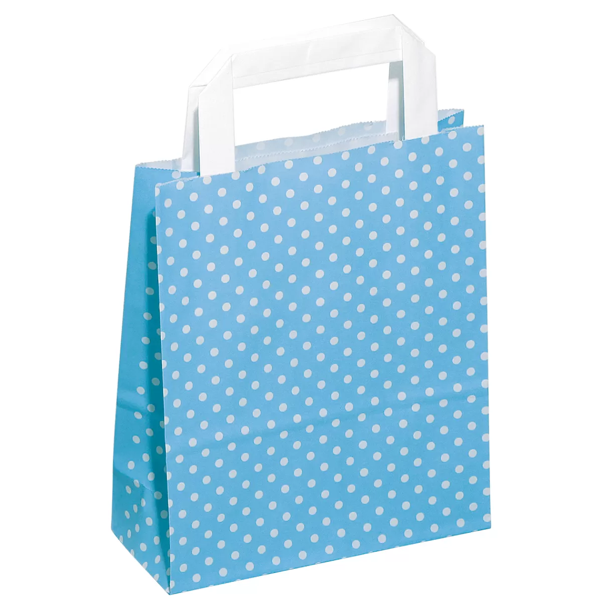 DecoWoerner Sac En Papier Kraft "Petits Points" 22 X 18 Cm, Pastel