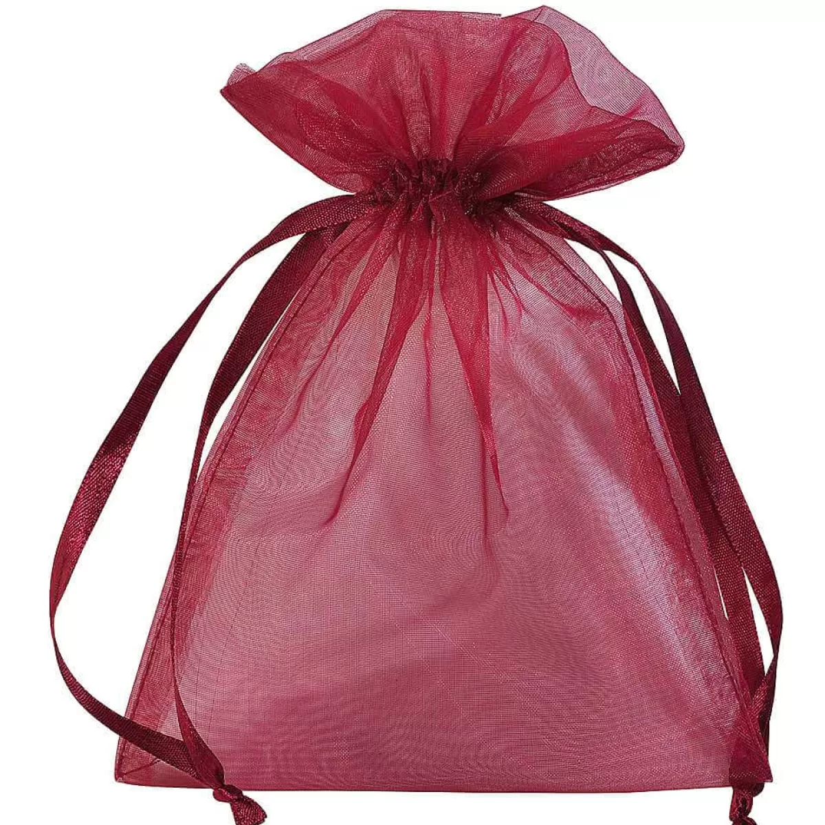 DecoWoerner Sachet En Organza 18 Cm, 50 Pces, Bordeaux