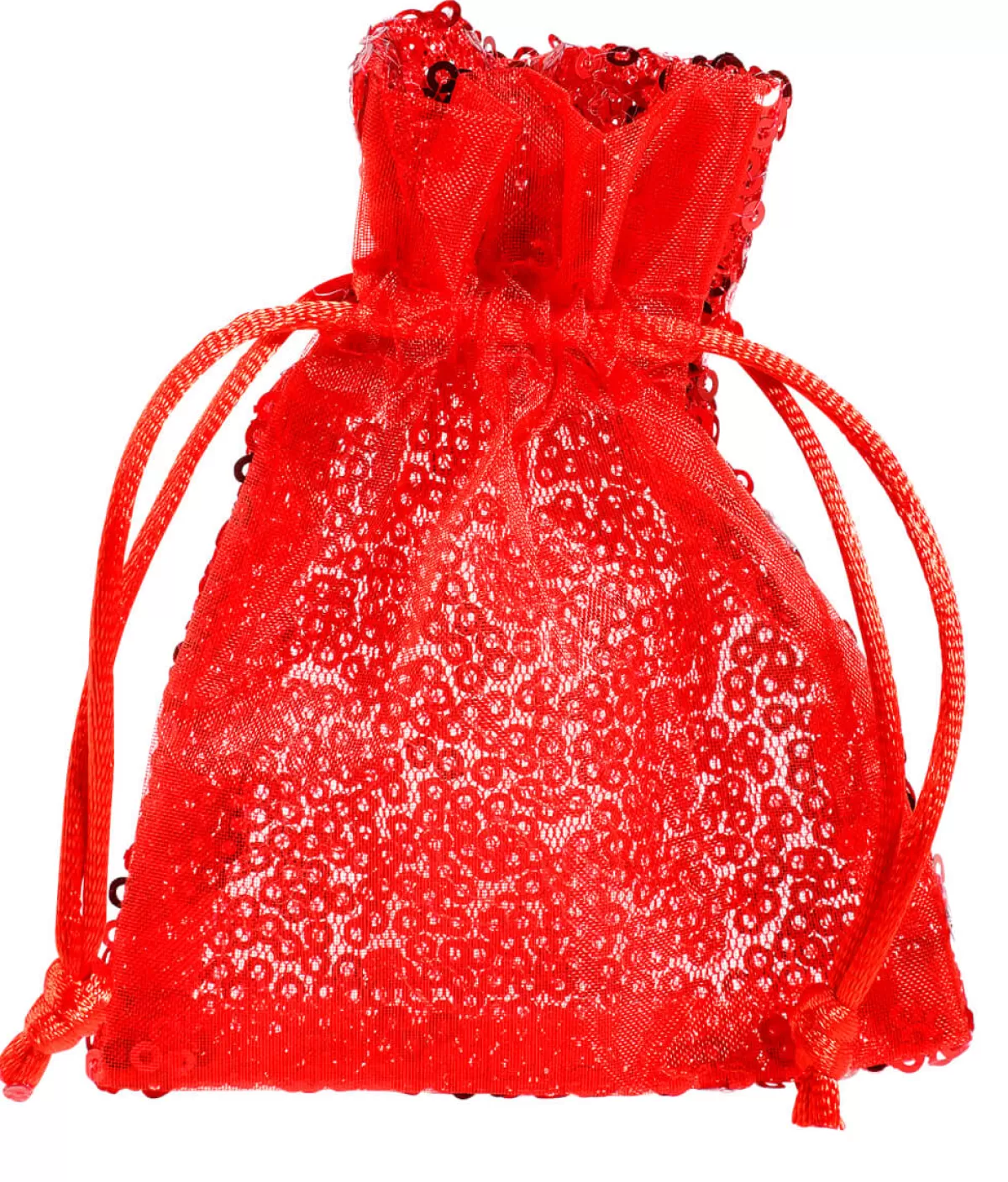 DecoWoerner Sachet En Organza à Paillettes 10 Cm, 10 Pces,