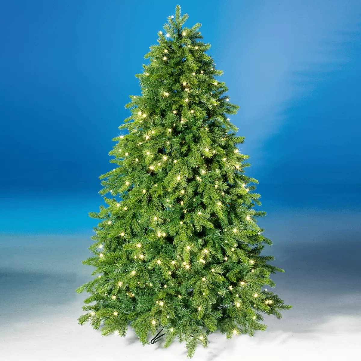 DecoWoerner Sapin De Noël Artificiel Nordmann Avec LED 210 Cm