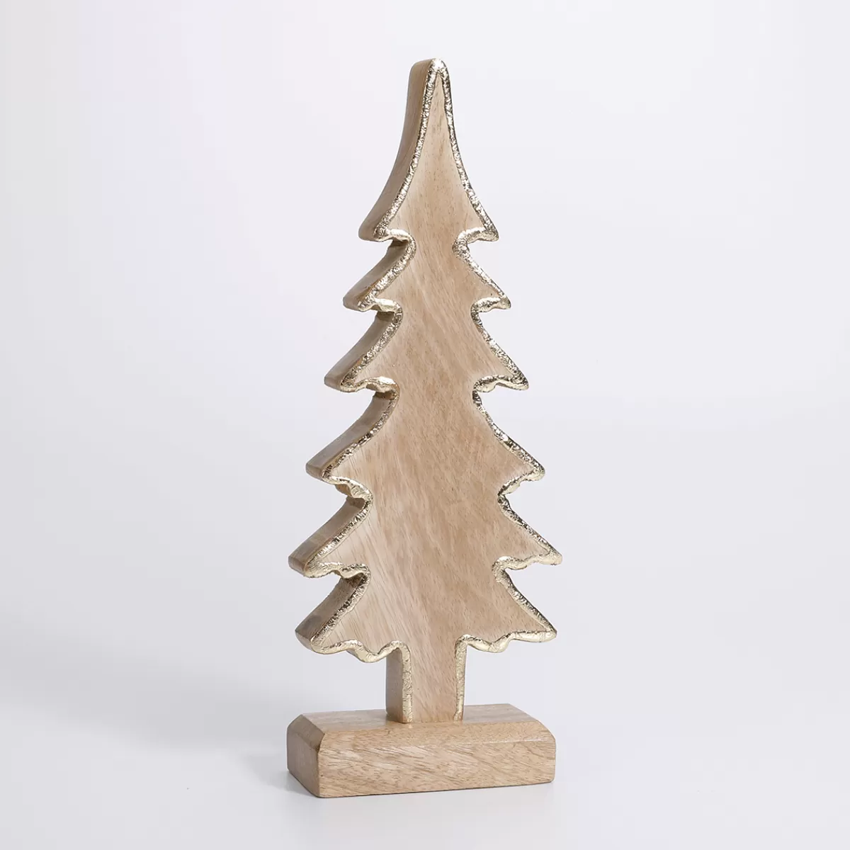 DecoWoerner Sapin En Bois De Manguier 30 X 12 X 5 Cm