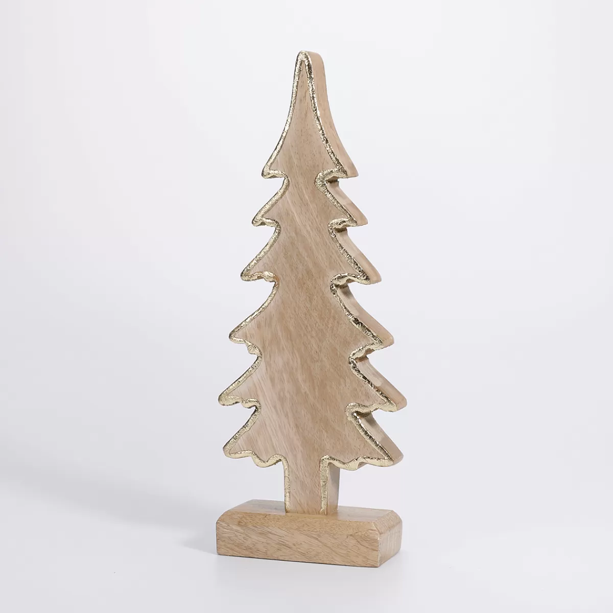 DecoWoerner Sapin En Bois De Manguier 30 X 12 X 5 Cm