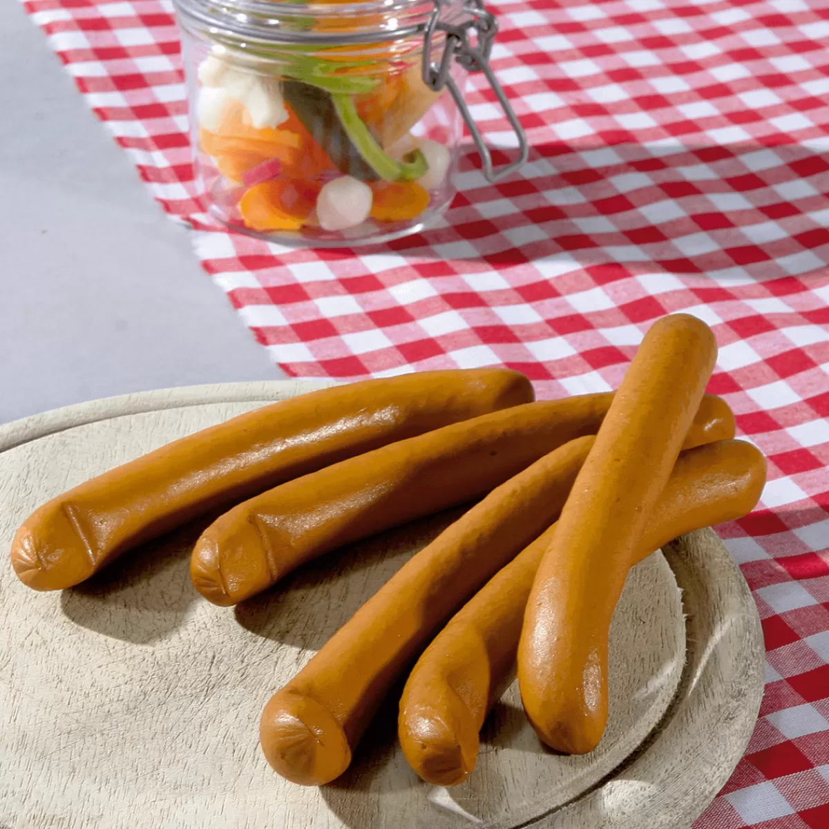 saucisse_de_vienne_factice_15_cm_5.webp DecoWoerner Saucisse De Vienne Factice 15 Cm