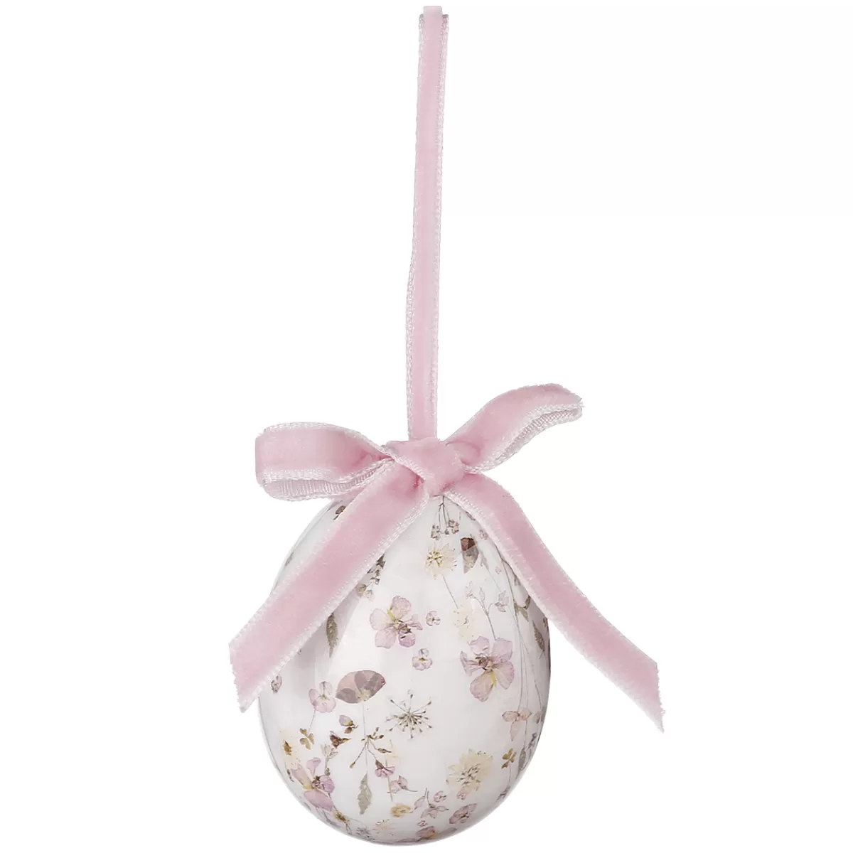 DecoWoerner Set D'oeufs De Pâques à Suspendre En Mousse, Avec Motif Floral Et Noeud 8pcs.