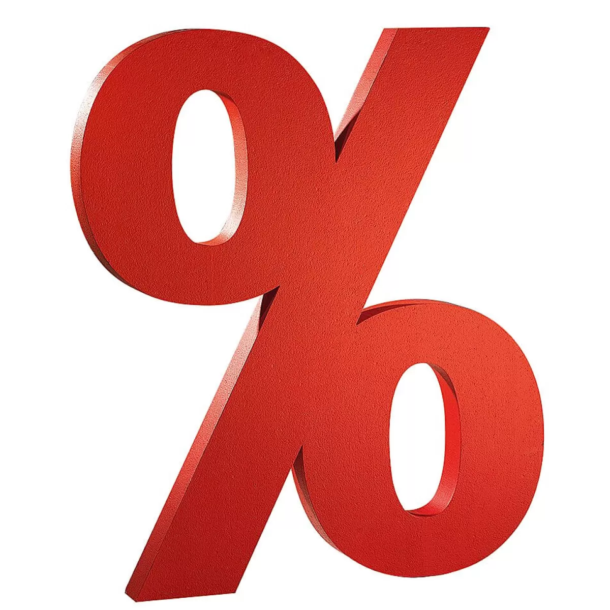 DecoWoerner Signe De Pourcentage 3D, Haut. 110 Cm