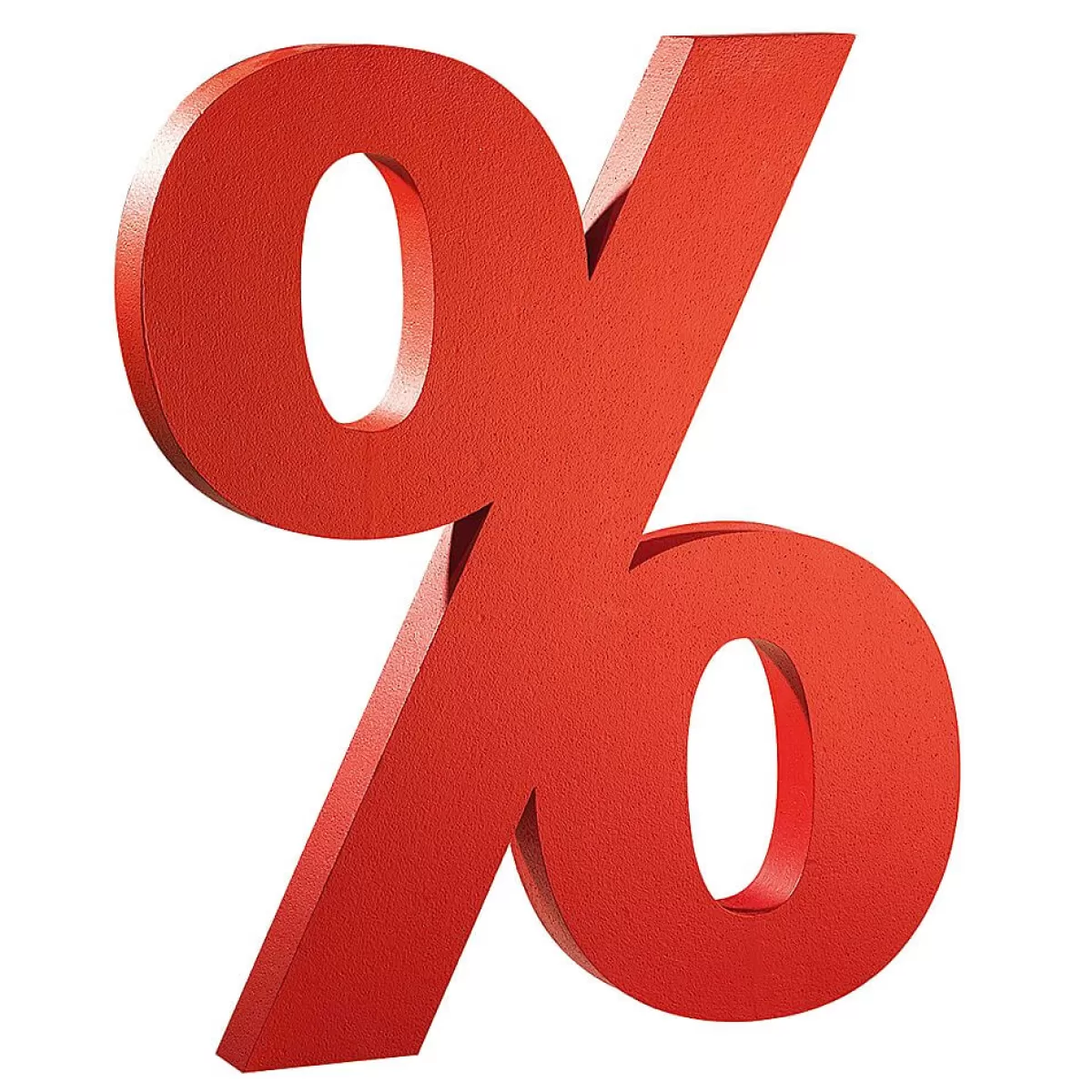 DecoWoerner Signe De Pourcentage 3D, Haut. 90 Cm
