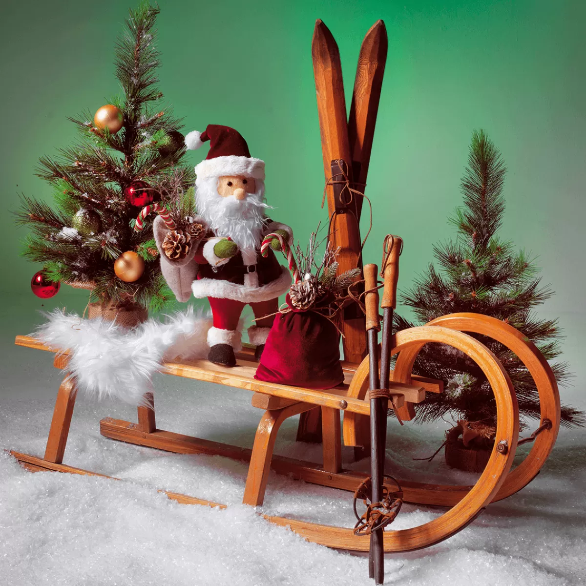 skis_dco_en_bois_long_90_cm_3.webp DecoWoerner Skis Déco En Bois, Long. 90 Cm