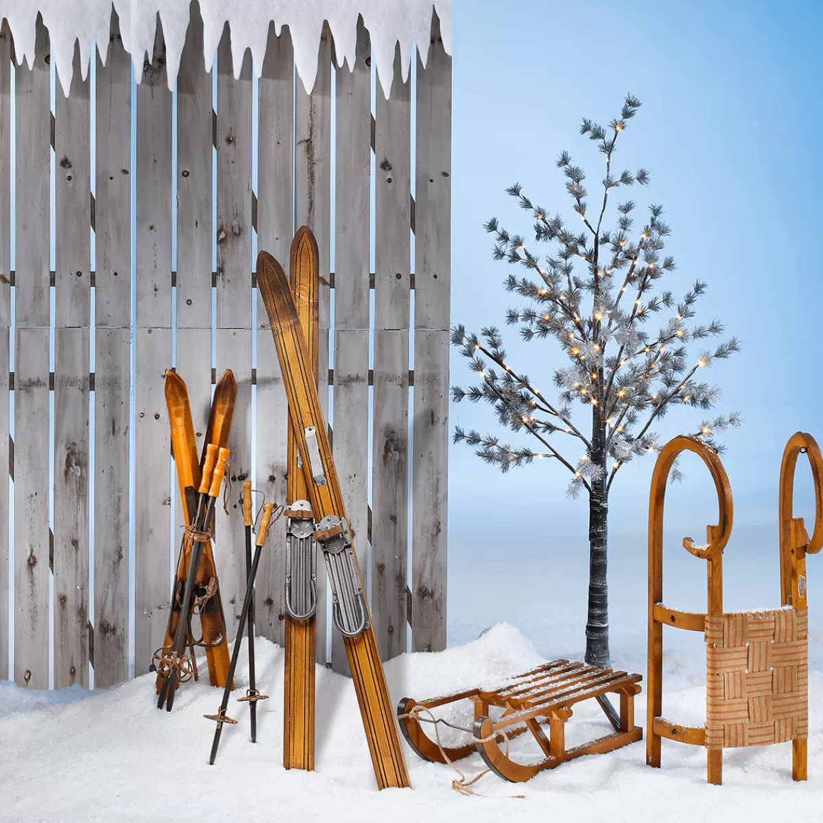 skis_dco_en_bois_long_90_cm_4.webp DecoWoerner Skis Déco En Bois, Long. 90 Cm