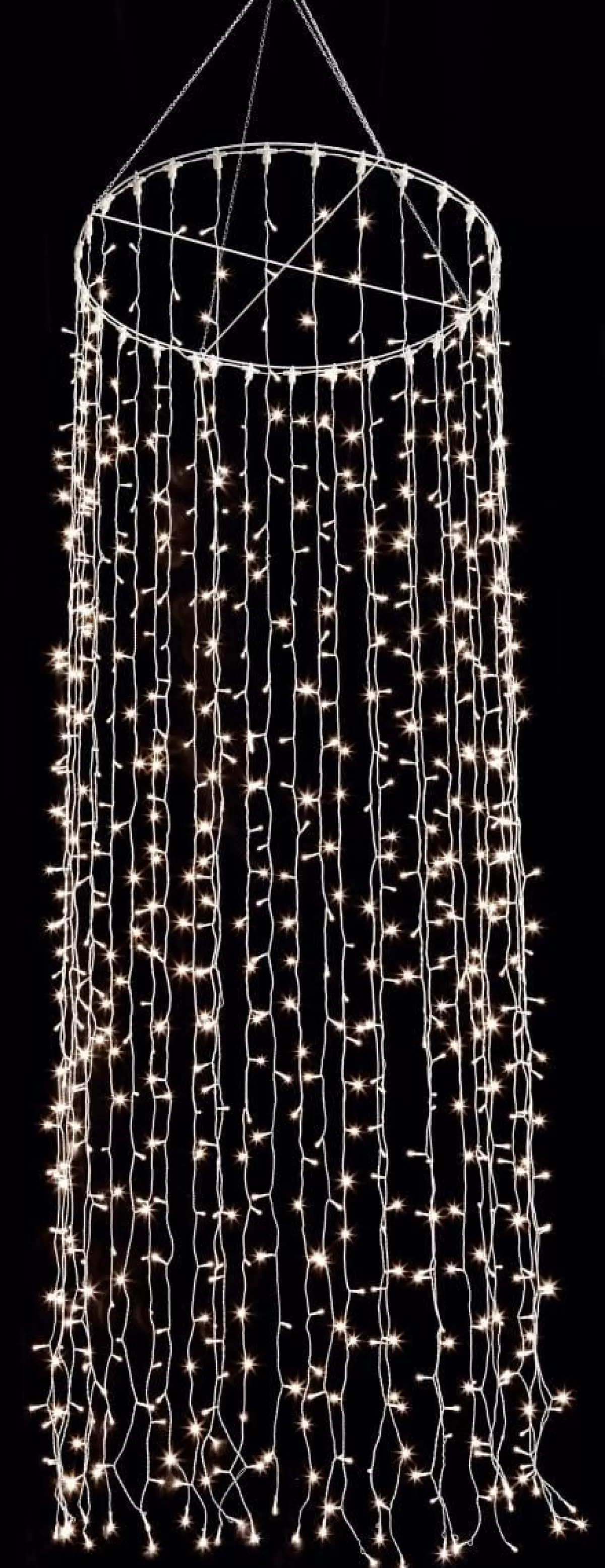 DecoWoerner Suspension Chaîne Lumineuse à LED 24V Pour L’int., 1200 LED, 500 X 100 Cm
