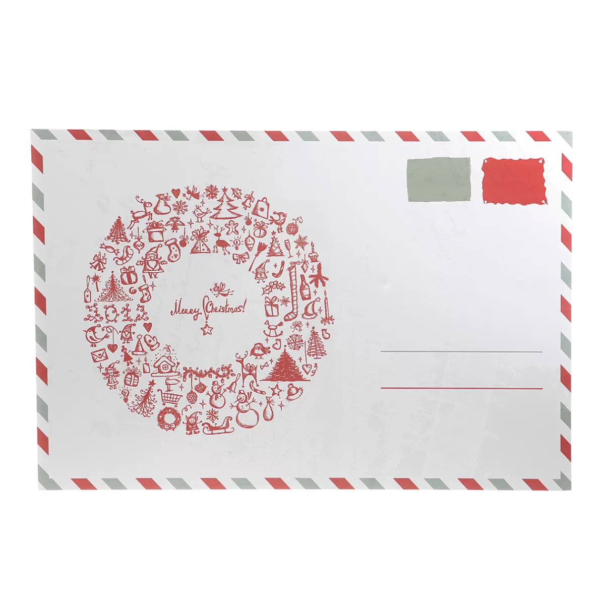 DecoWoerner Tableau Décoratif "Carte Postale De Noël" 40 X 60 Cm