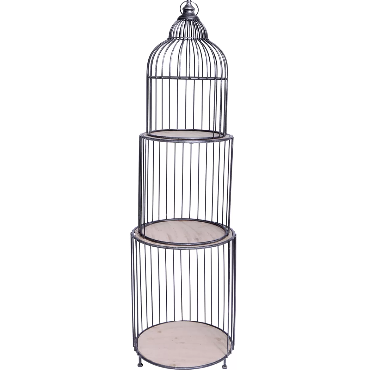 DecoWoerner Étagère Cage à Oiseau, Haut. 140 Cm,