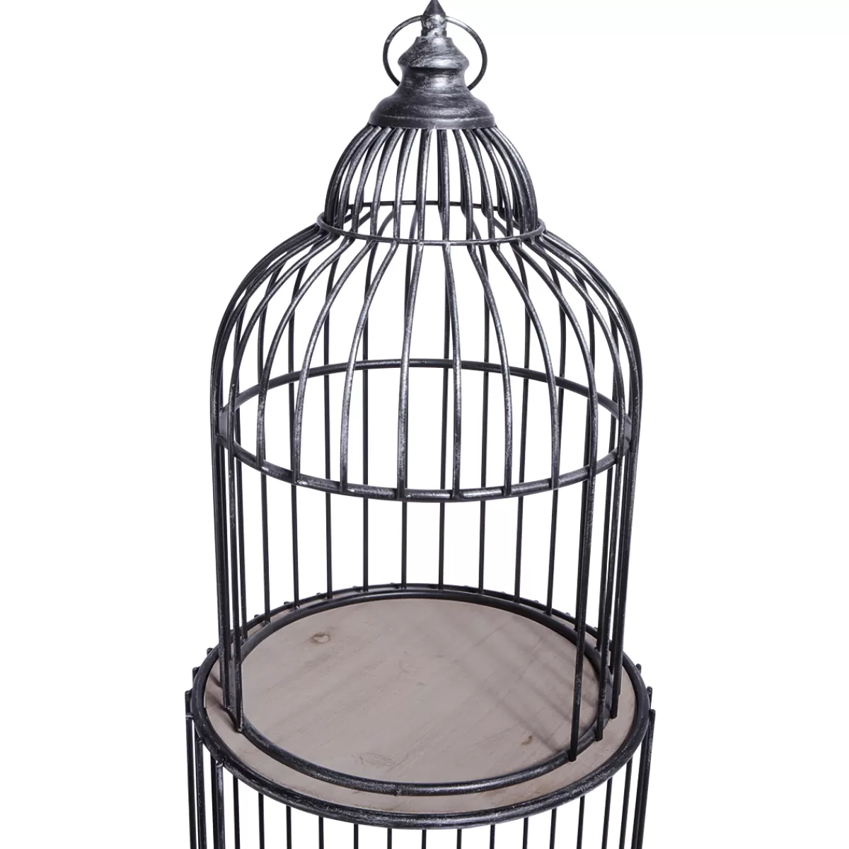 tagre_cage__oiseau_haut_140_cm_noir_4.webp DecoWoerner Étagère Cage à Oiseau, Haut. 140 Cm,