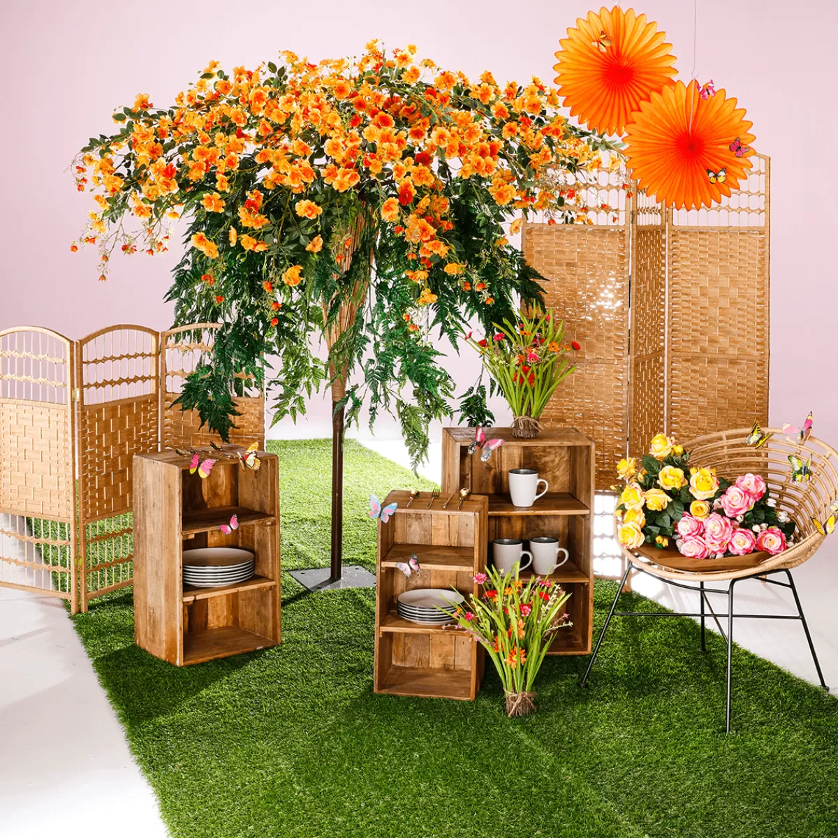 DecoWoerner Étagères Décoratives En Bois 3 Pièces, 50 Cm, 65 Cm, 70 Cm De Haut