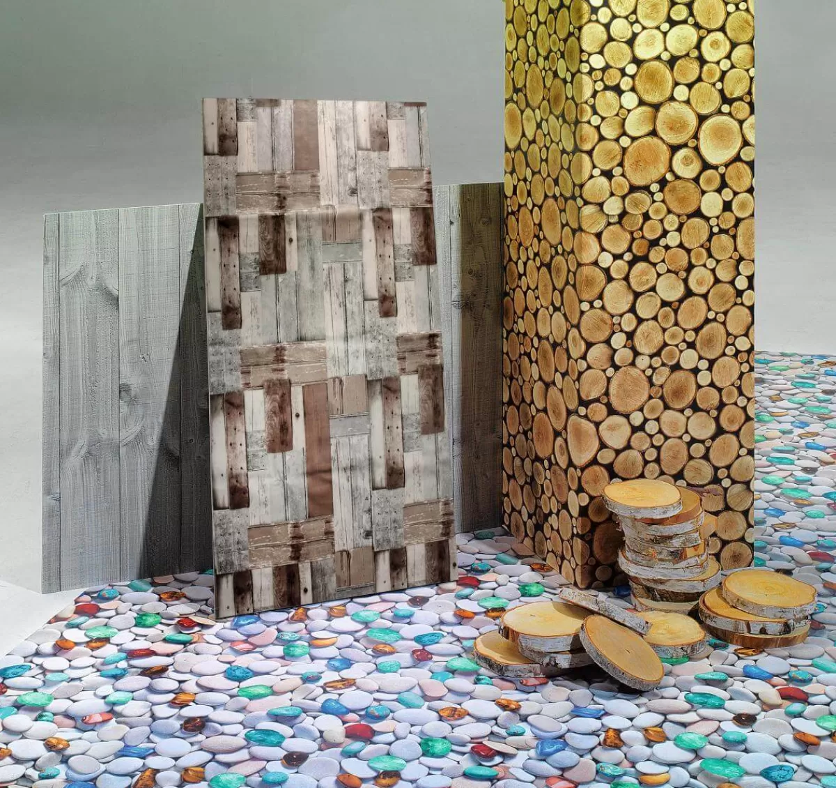 DecoWoerner Toile Cirée Lavable "Beach-Holz", Vendu Au Mètre, Largeur 140 Cm